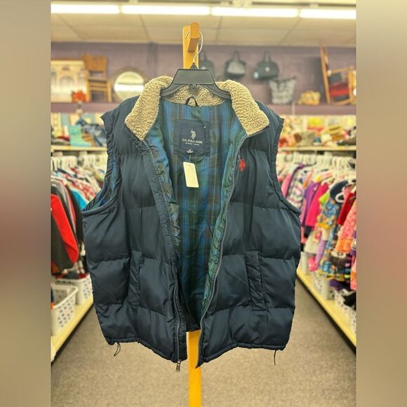 U.S Polo Assn. mens dark blue puffer 2X - Picture 7 of 7